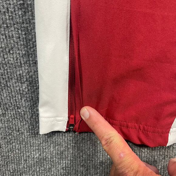 Nike Dri-Fit On Field Oklahoma OU Track Pants Men's M Red/White Zip Leg/Pocket - Picture 10 of 13